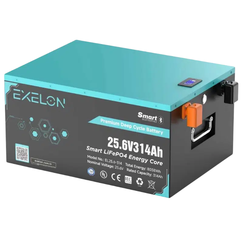 Exelon 25.6 V 314 Ah Lityum Akü Bluetooth Özellikli