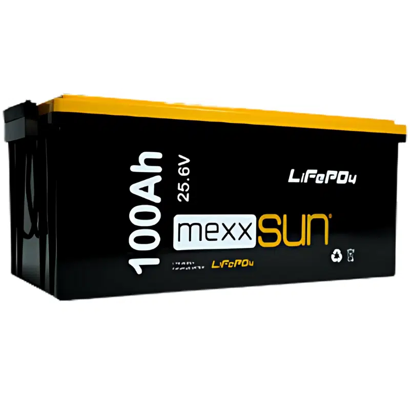 Mexxsun 25.6 V 100 AH Lityum Akü 