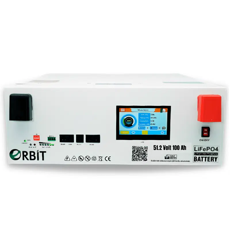 Orbit 51.2 V 100 Ah Ekranlı LifePO4 Lityum Akü 