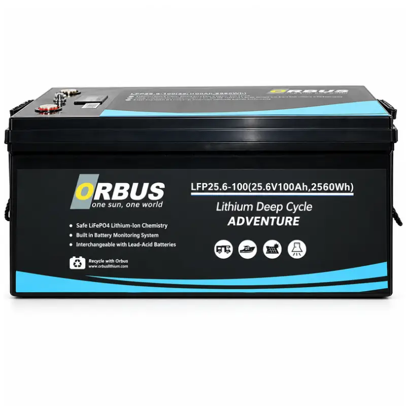 Orbus 25.6V 100Ah Solar&Marin LiFePO4 Lityum Akü